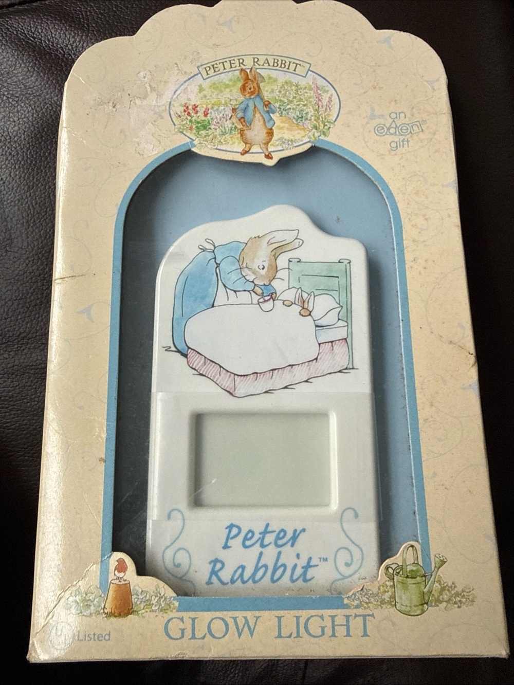 Vintage Beatrix Potter Peter Rabbit Bedtime Lime Light Night Light Original Box